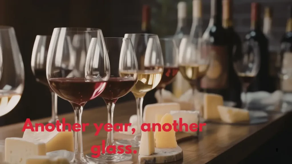 Another year, another glass.