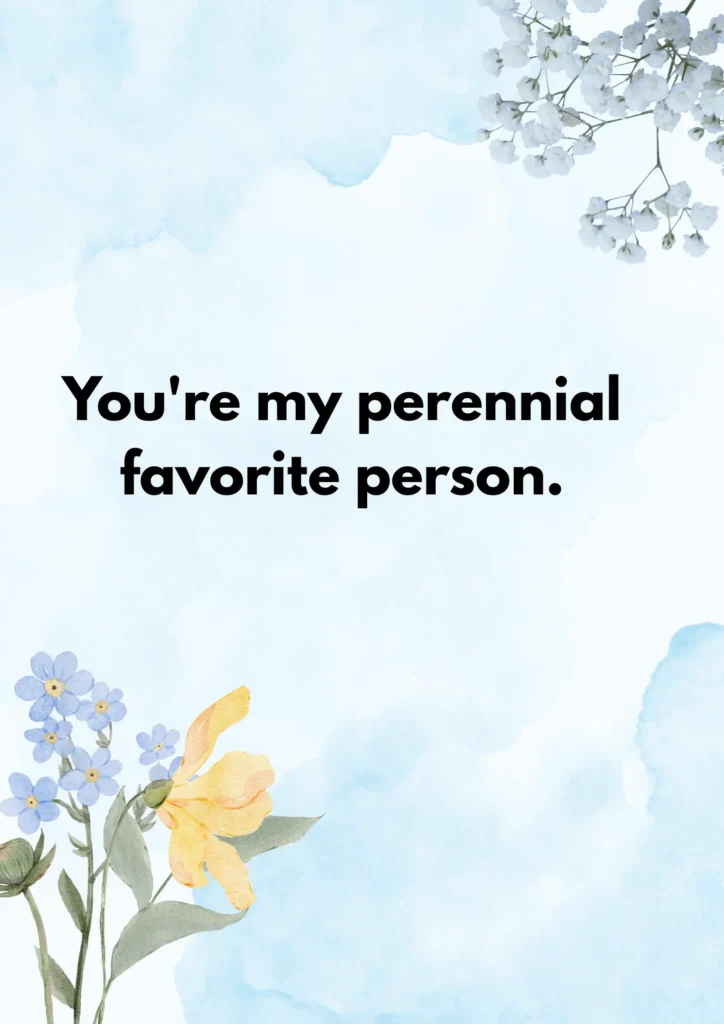 You're my perennial favorite person.