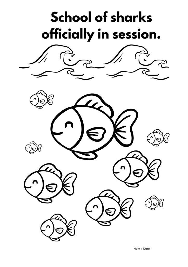 School of sharks officially in session.