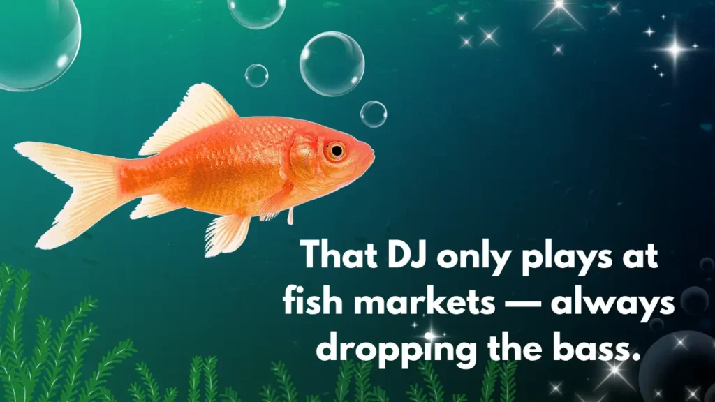 That DJ only plays at fish markets — always dropping the bass.