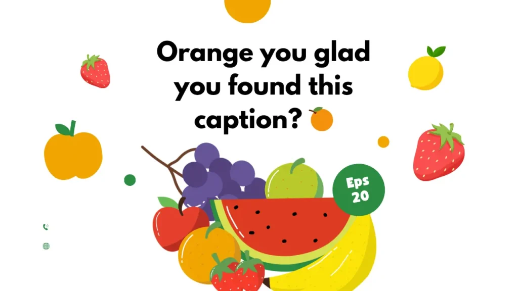 Orange you glad you found this caption? 🍊