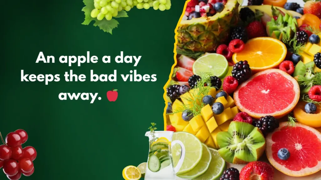An apple a day keeps the bad vibes away. 🍎