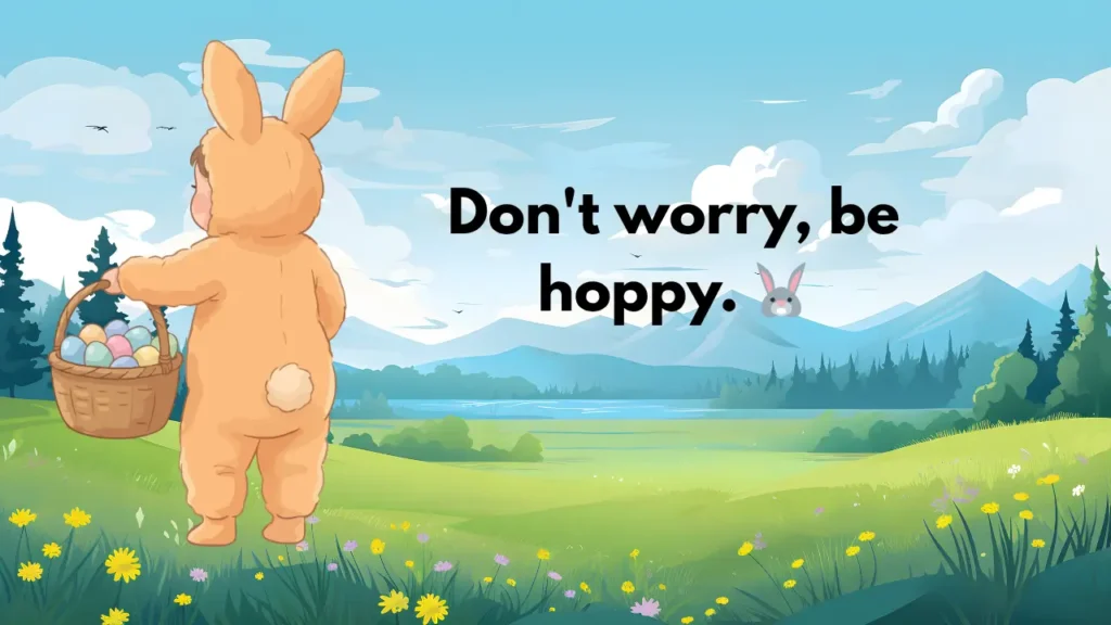 Don't worry, be hoppy. ๐ฐ