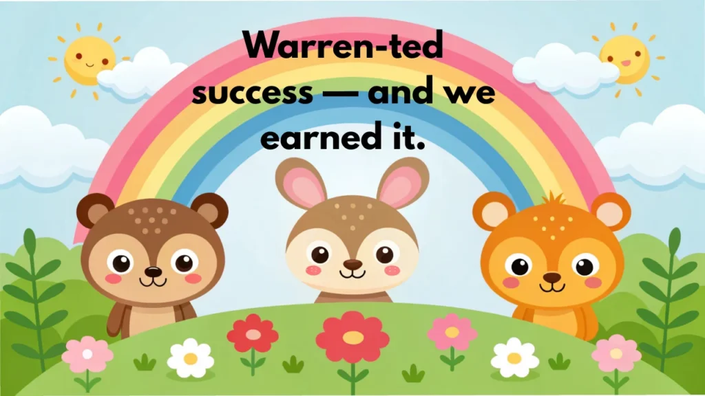 Warren-ted success โ and we earned it.