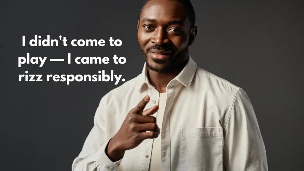 I ace presentations because my rizz shows up before the slides do.