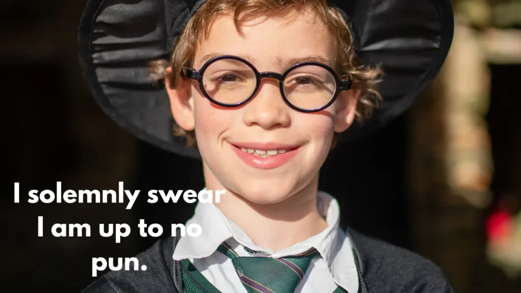 I solemnly swear I am up to no pun.
