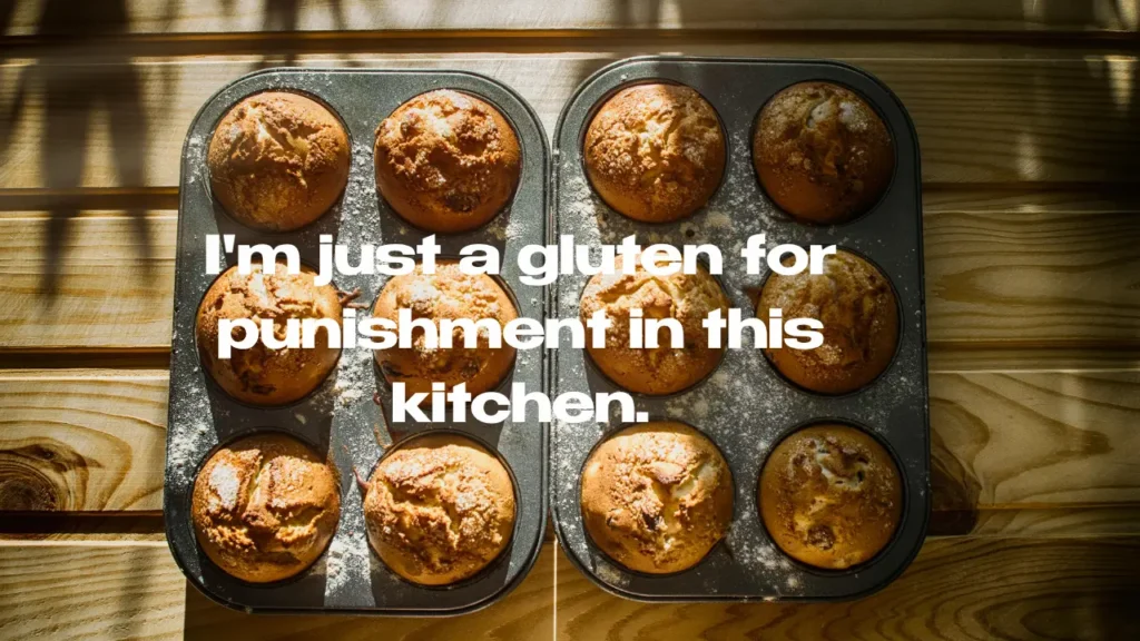 I'm just a gluten for punishment in this kitchen.