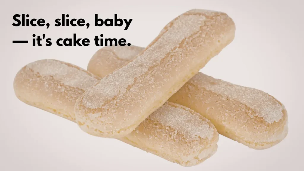 Slice, slice, baby — it's cake time.