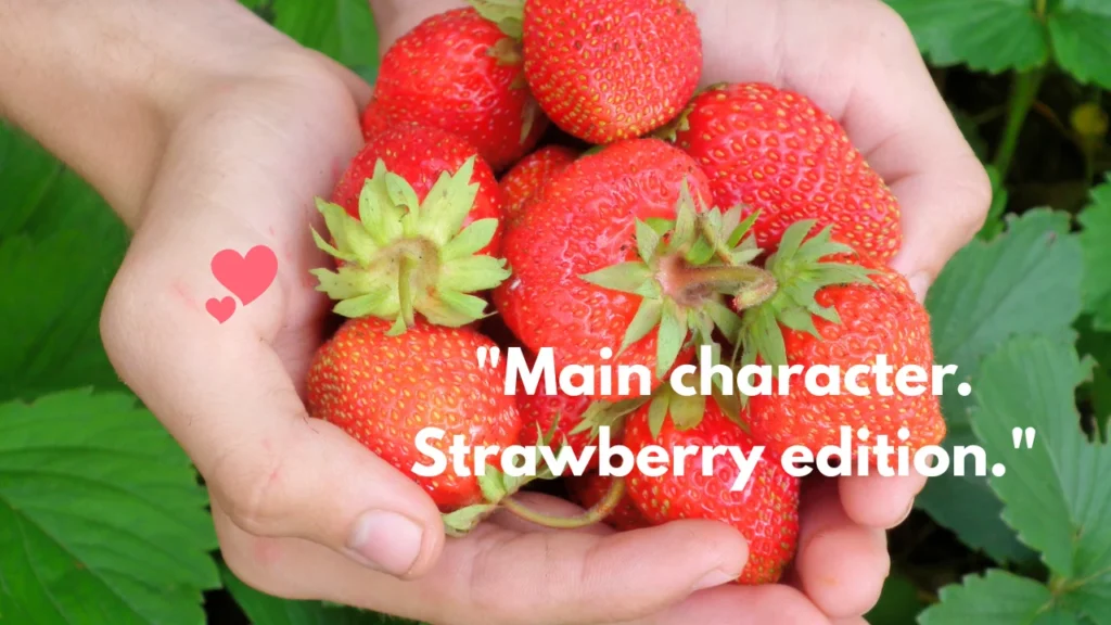 "Main character. Strawberry edition."
