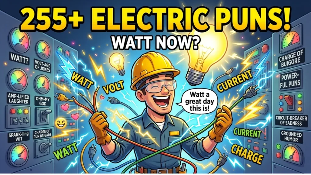 255+ Best One-Liner Electric Puns