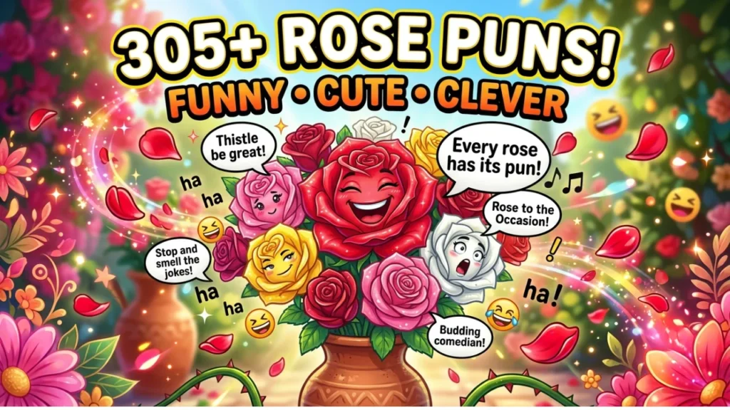 305+ Best One-Liner Rose Puns