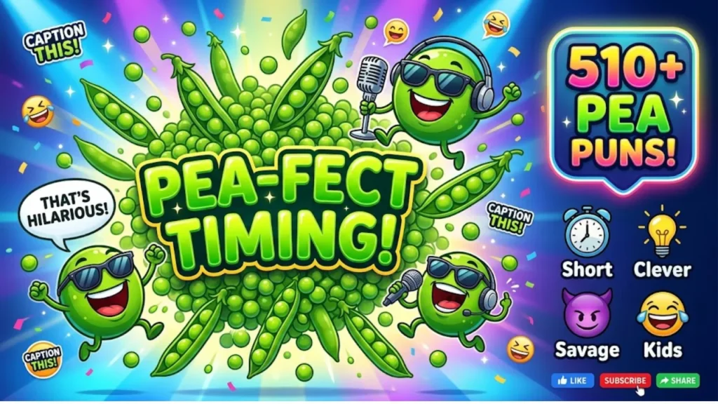 510+ Funny One-Liner Pea Puns