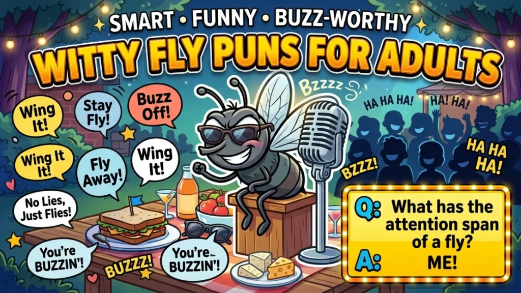 Clever Fly Puns, Jokes & Q&A One-Liners