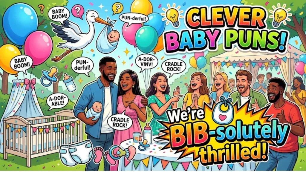 Clever & Witty One-Liner Baby Shower Puns