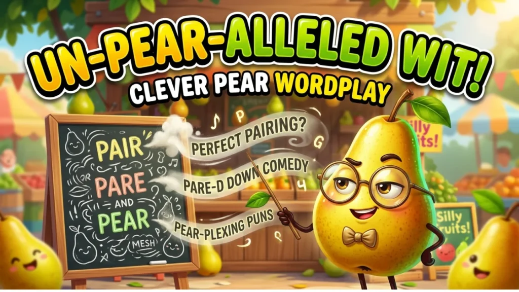 Clever & Witty One-Liner Pear Puns