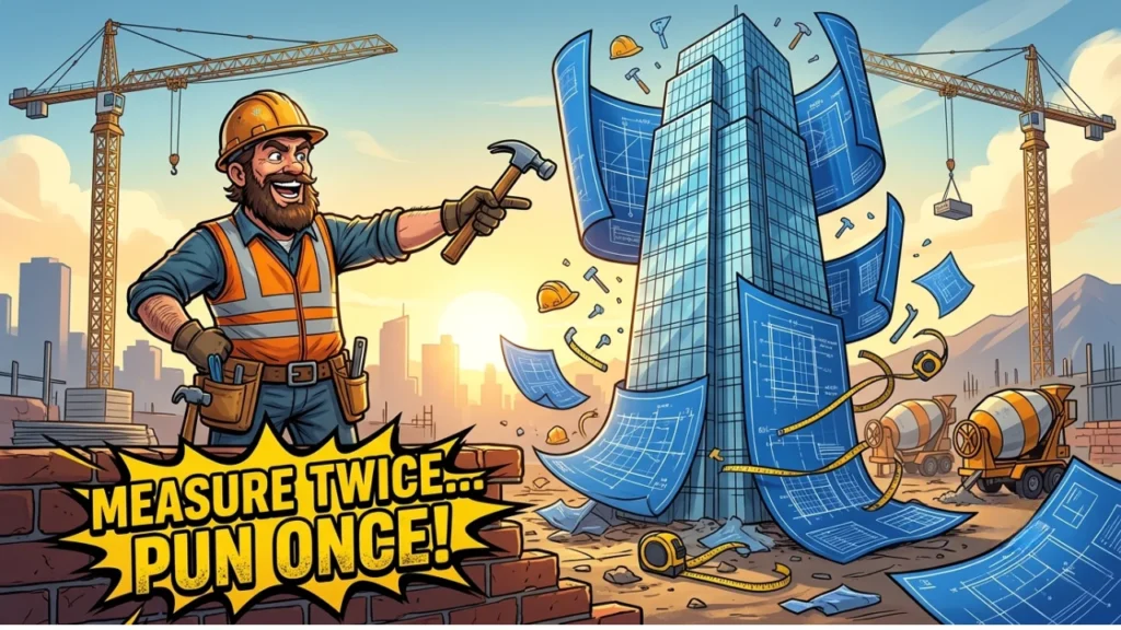 Clever and Witty One-Liner Construction Puns