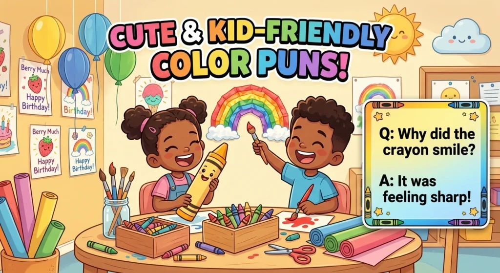 Color Puns for Kids and the Classroom