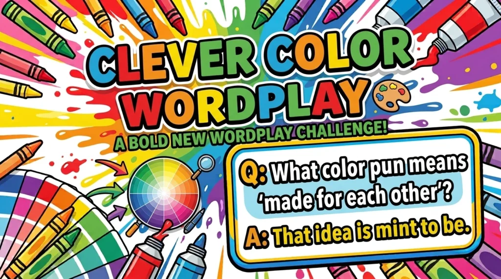 Cute Color Puns for Friends, Cards, and Birthdays
