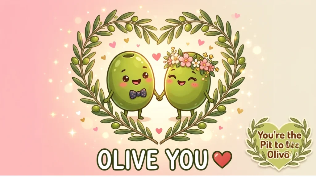 Cute & "Olive You" Love Puns