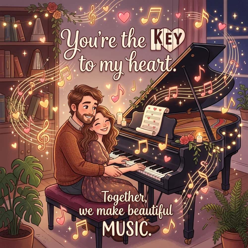 Cute & Romantic One-Liner Piano Puns