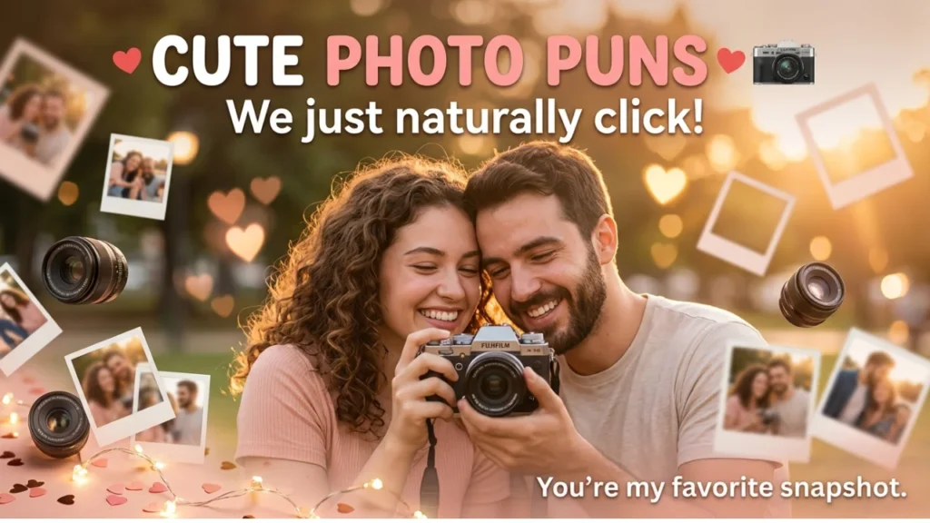 Cute & Sweet One-Liner Photography Puns for Couples and Friends