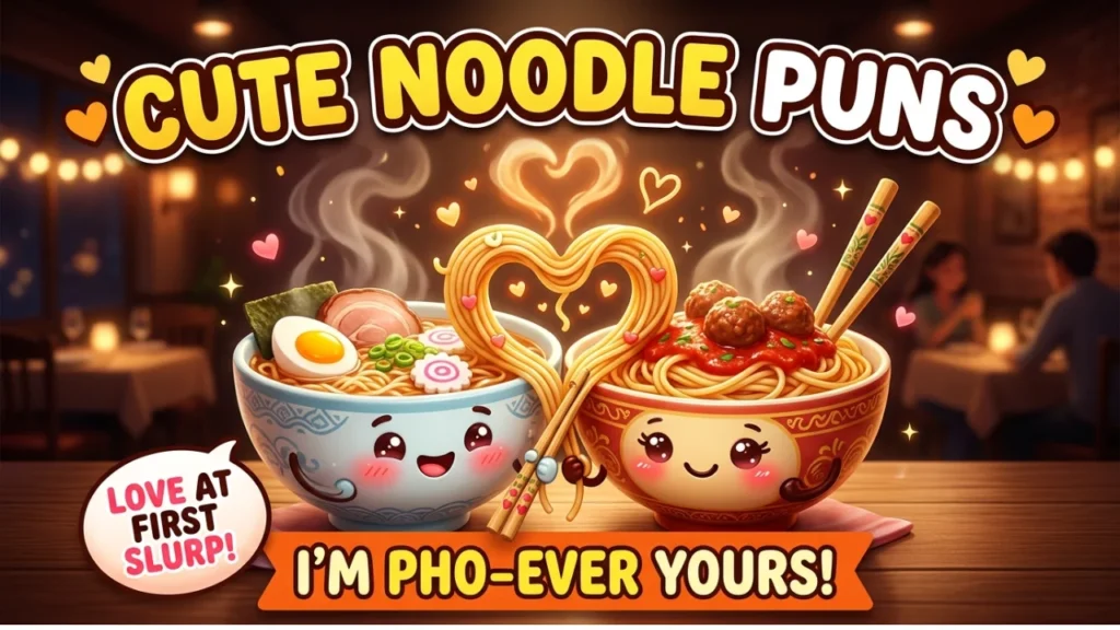 Cute and Love-Themed Noodle