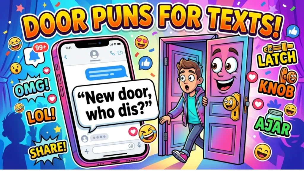 Door Puns for Texts and Captions
