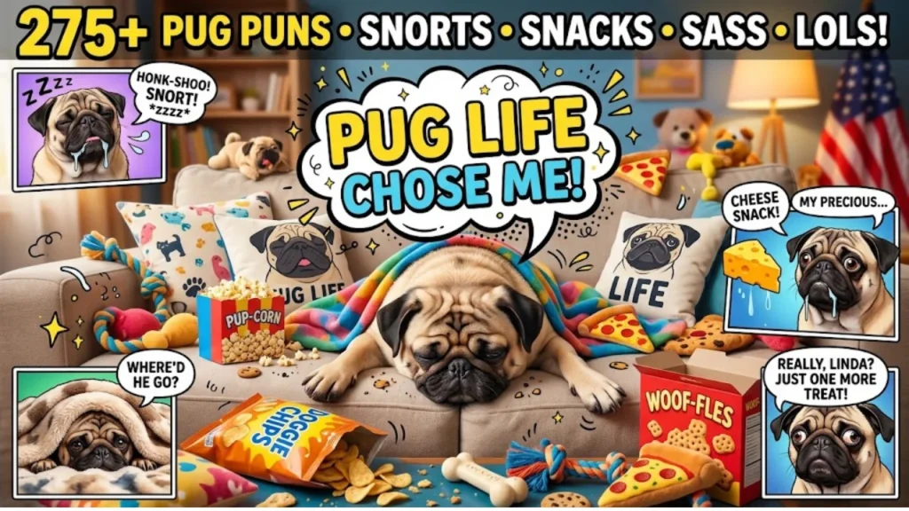 Extra Funny One-Liner Pug