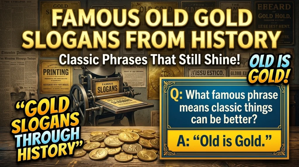 Famous Old Gold Slogans From History