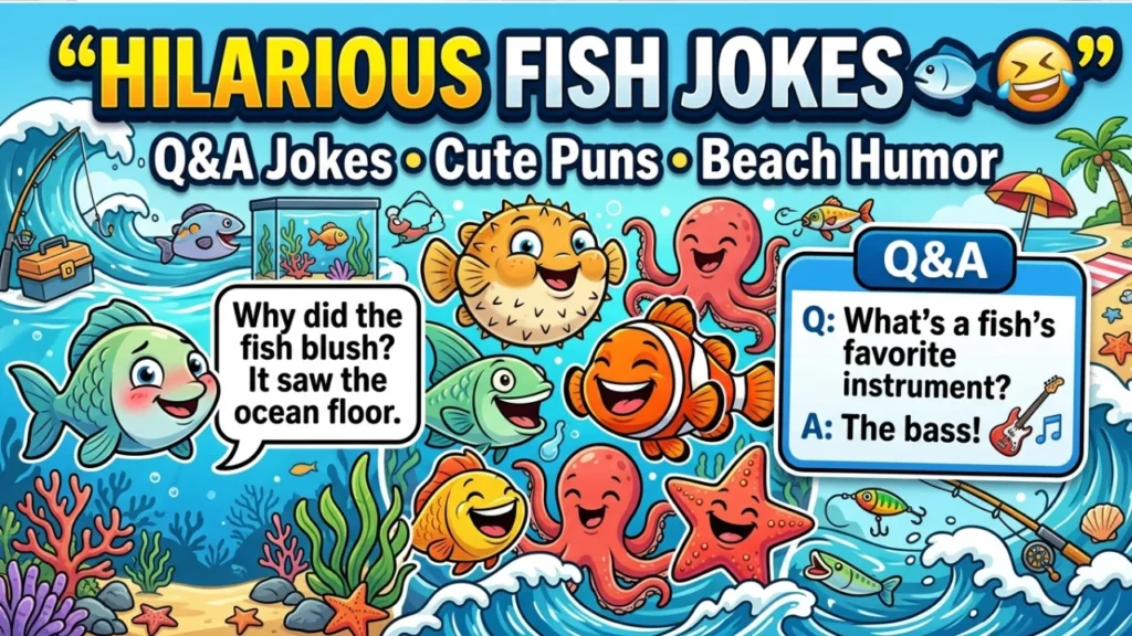 Fish Puns for Anglers, Beach Days, and Sea Creatures