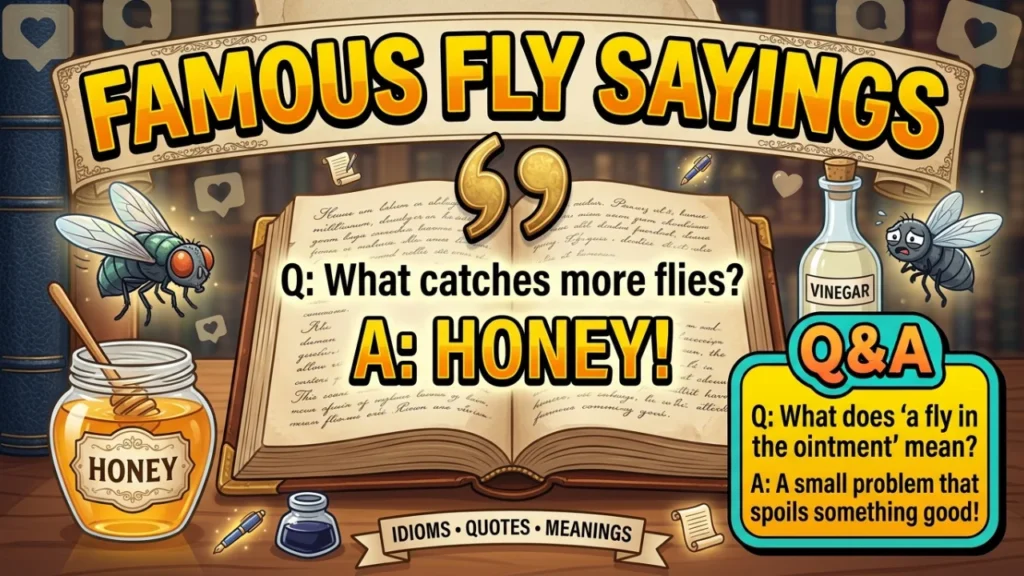 Fly Idioms, Sayings & Quotes Explained
