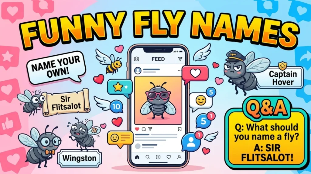Fly Puns for Instagram Captions & Social Media