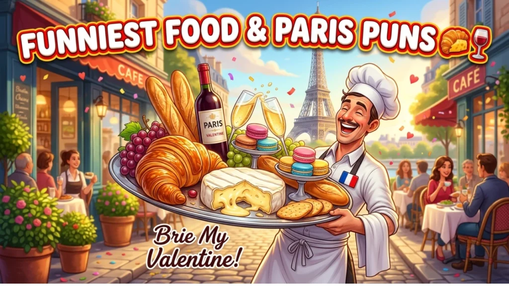 Food, Wine & Paris-Themed One-Liner French Puns