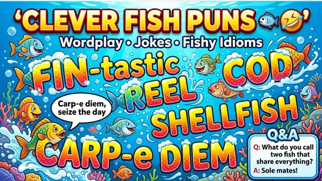 Funny Fish Puns and Captions for Instagram