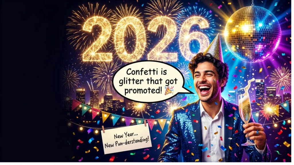 Funny One-Liner New Year Puns