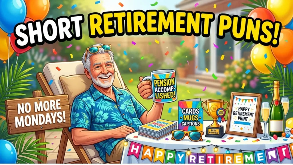 Funny One-Liner Retirement Puns to Start the Celebration