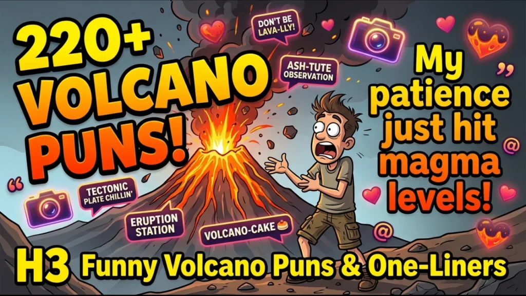 Funny Volcano Puns and One-Liners