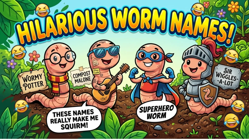 Funny Worm Names for Your Puns