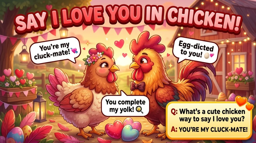 How to Say "I Love You" in Chicken