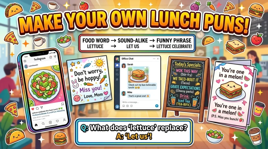 How to Write Your Own Funny Lunch One-Liners