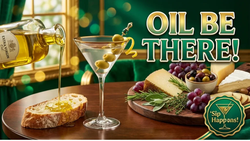 Olive Oil, Martini & Food Puns