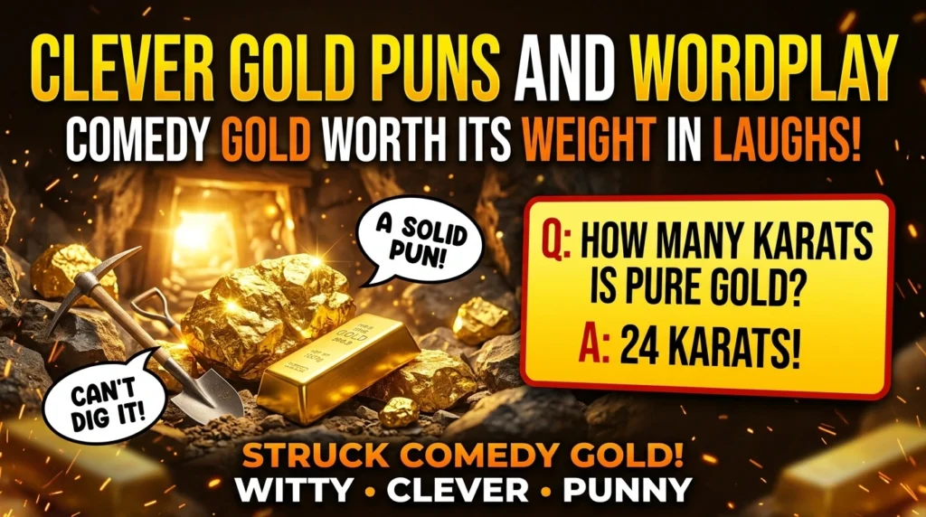 One-Liner Gold Puns Everyone Will Love