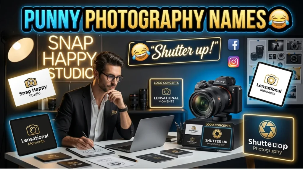 One-Liner Photography Puns for Photographer Names & Business Branding