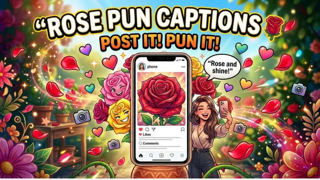 One-Liner Rose Puns for Instagram Captions