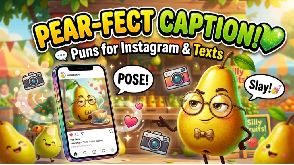 Pear Puns for Captions & Everyday Use