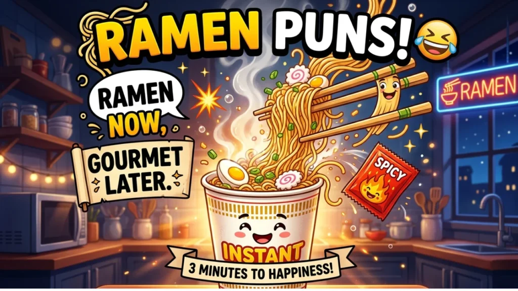 Ramen and instant noodle one-liners: