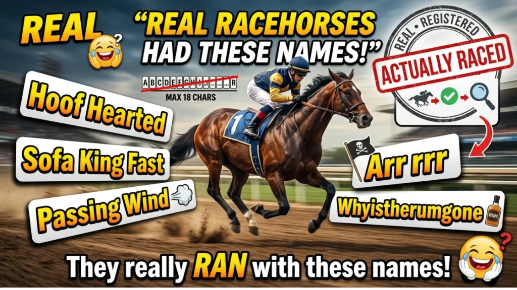 Real Funny Racehorse Names