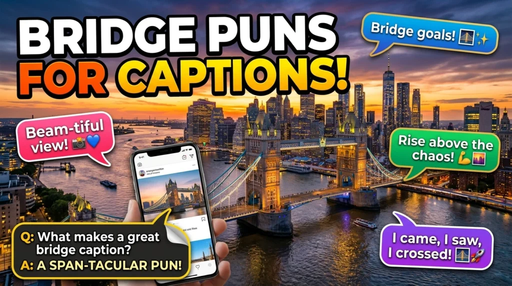 Short One-Liner Bridge Puns