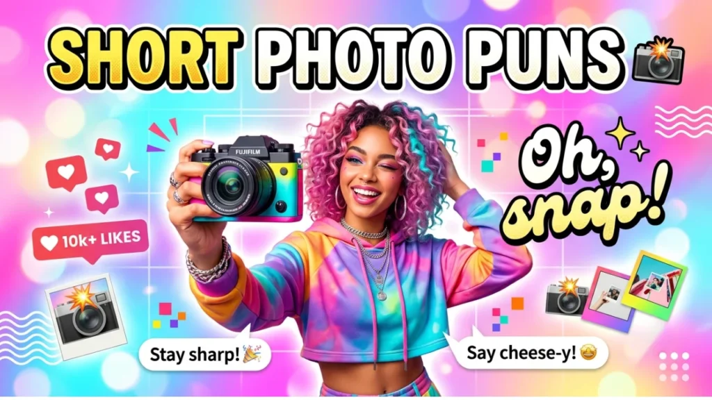 Short One-Liner Photography Puns for Instagram Captions