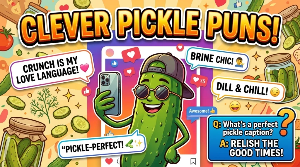 Short Pickle Puns One-Liners for Quick Laughs
